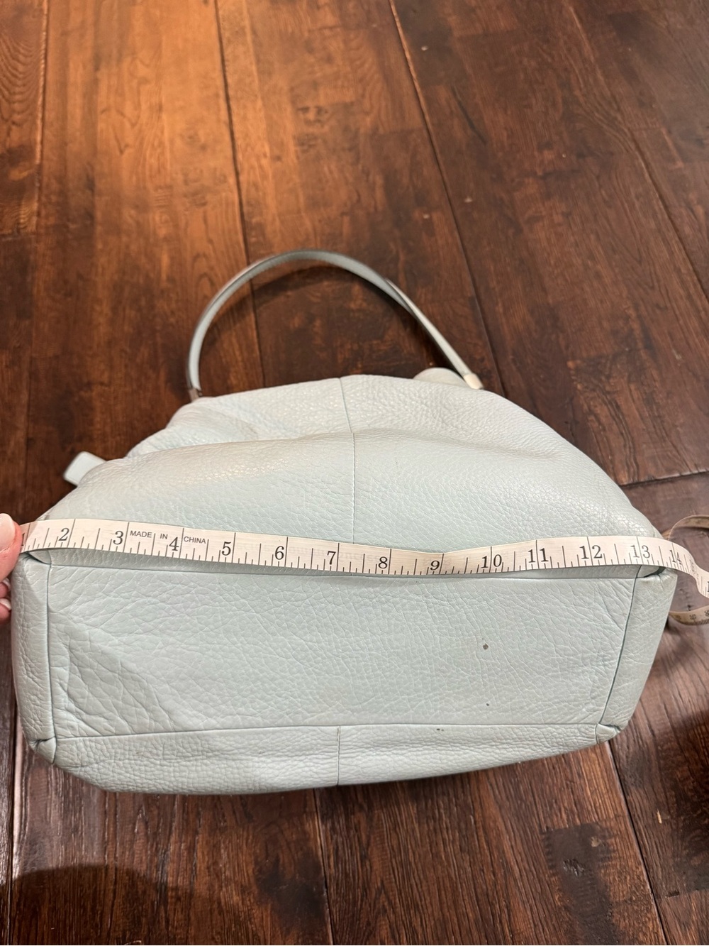 Coach Pebbled Leather Hobo Bag in Light Blue - Picture 4 of 15